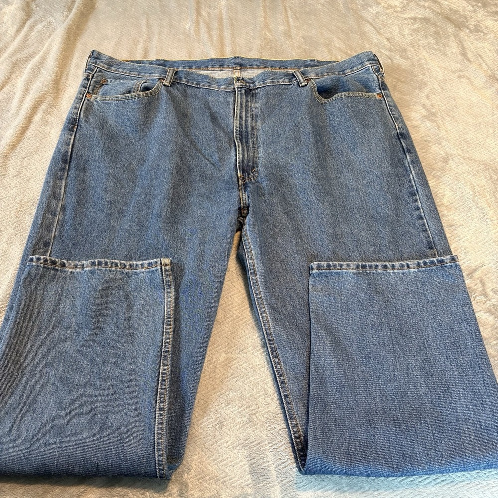 Levis 550 Jeans Mens 48x32 Blue Relaxed Straight Leg Denim 100% Cotton